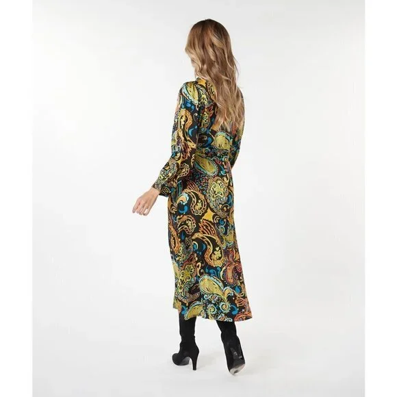 NWT ESQUALO Untamed Party Paisley Print Dress - Picture 5 of 9